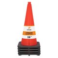 Xpose Safety Traffic Cone, PVC, 28" H, Orange OTC28-4-X-S